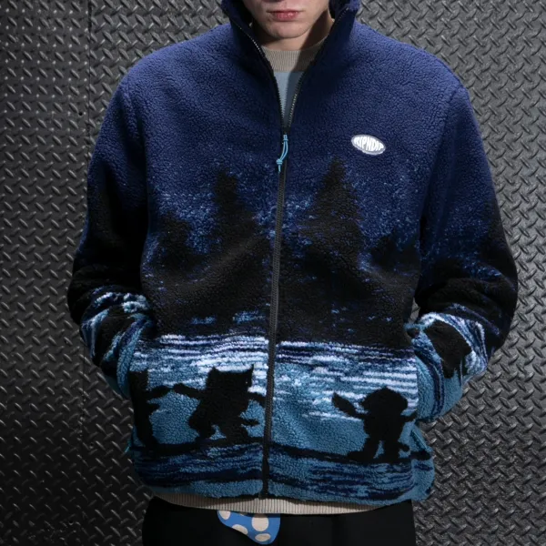 Unisex Ripndip Cosmic Meadow Sherpa Jacket