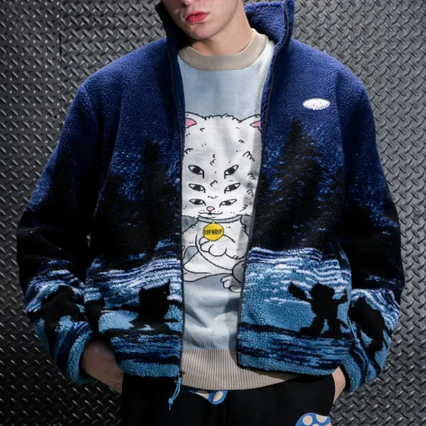 Unisex Ripndip Cosmic Meadow Sherpa Jacket