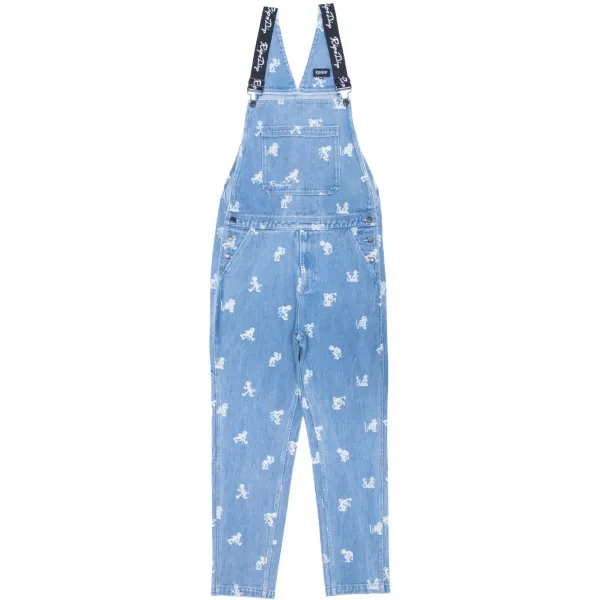 Unisex Ripndip Dance Party Denim Overalls