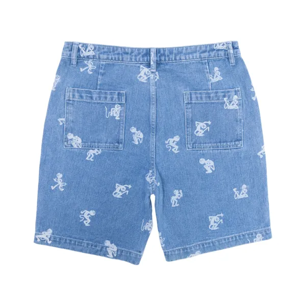 Unisex Ripndip Dance Party Denim Shorts