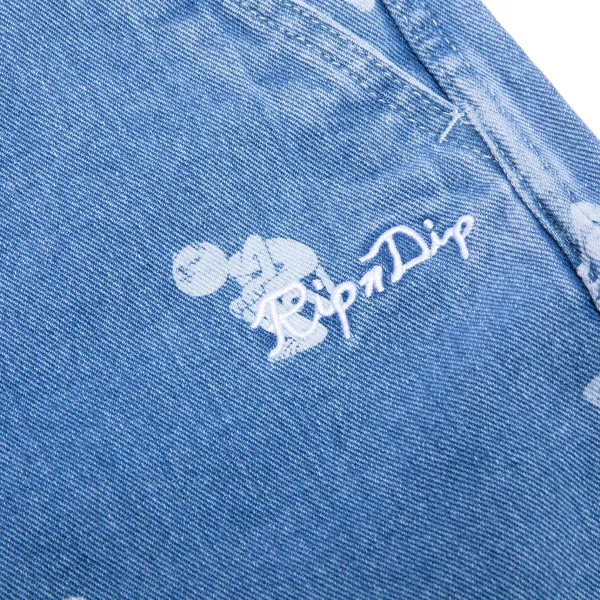 Unisex Ripndip Dance Party Denim Shorts