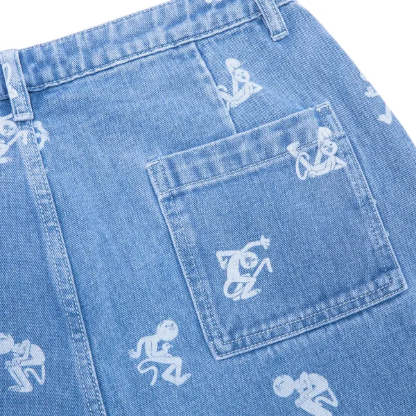 Unisex Ripndip Dance Party Denim Shorts