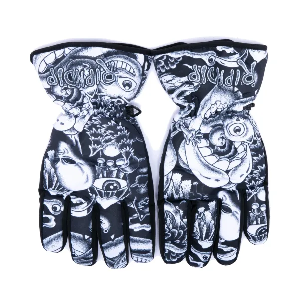 Unisex Ripndip Dark Twisted Fantasy Snow Gloves