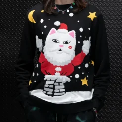 Unisex Ripndip Deck The Halls Knit Sweater