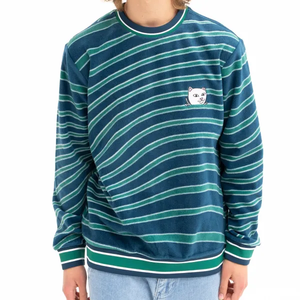 Unisex Ripndip Dizzy Nermal Polar Fleece Crewneck