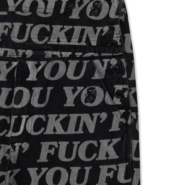 Unisex Ripndip Fuckin Fuck Denim Overalls