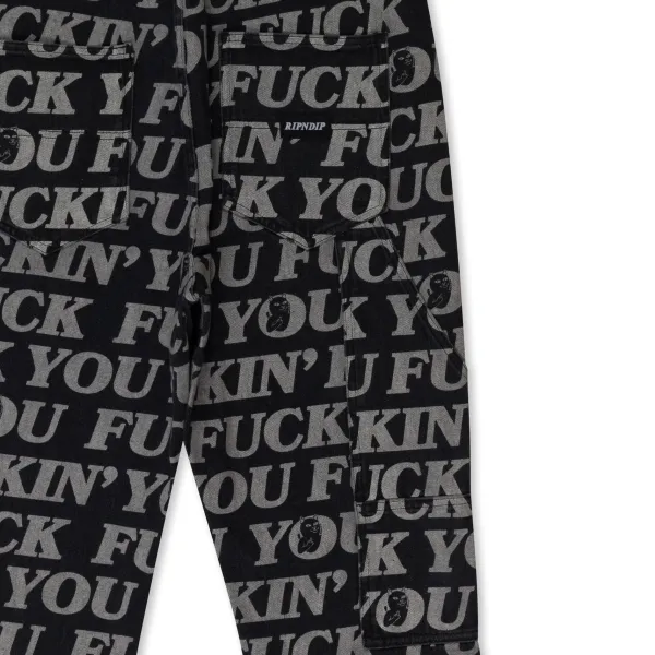 Unisex Ripndip Fuckin Fuck Denim Overalls