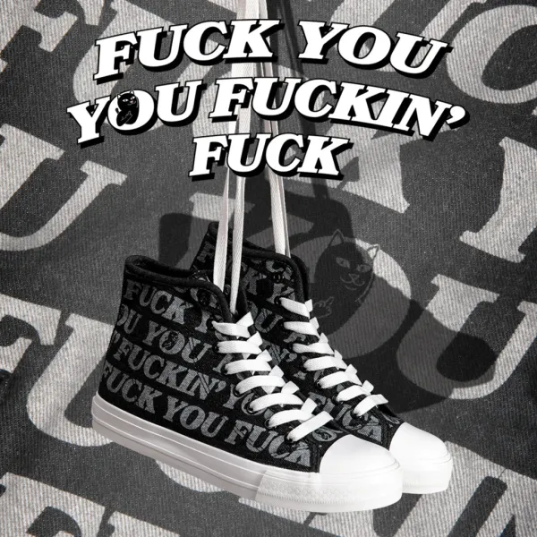 Unisex Ripndip Fuckin Fuck High Top Shoes