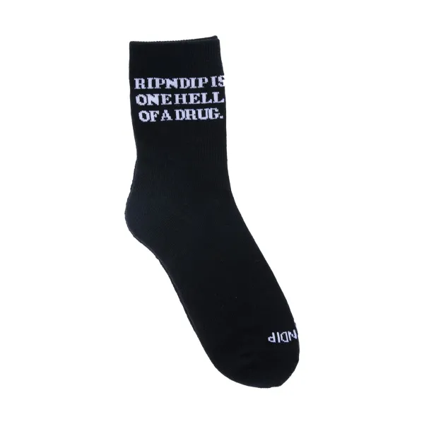 Unisex Ripndip Hell Of A Drug Mid Socks