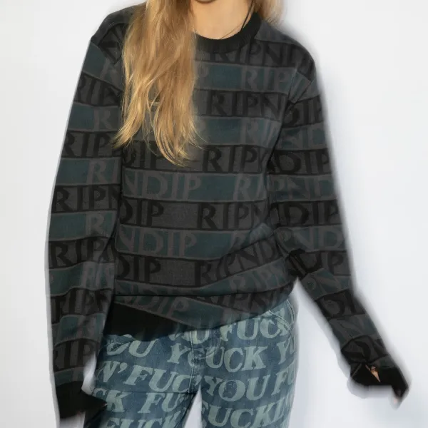 Unisex Ripndip Highland Knit Sweater