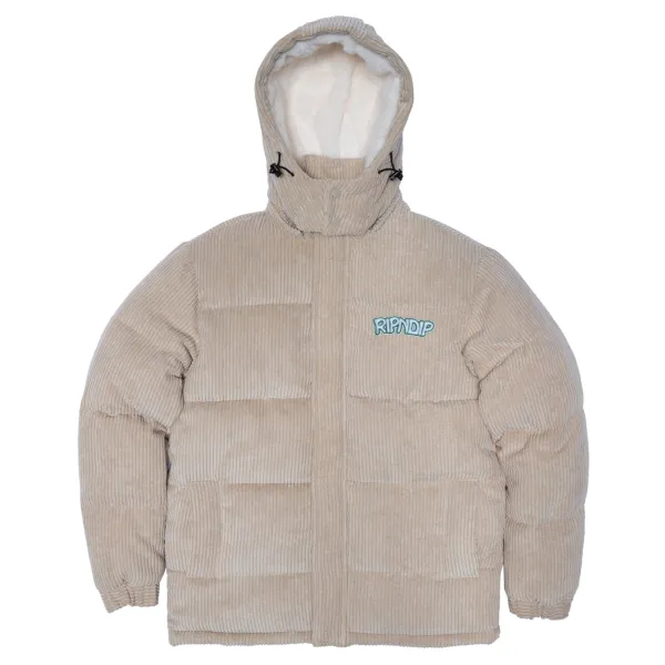 Unisex Ripndip Intertwined Corduroy Puffer Jacket