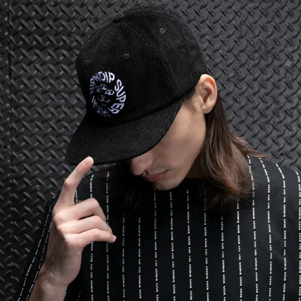 Unisex Ripndip Kinetic Field 6 Panel Corduroy Strapback