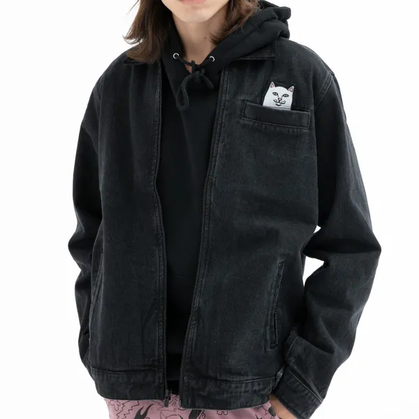 Unisex Ripndip La Brea Peeking Nermal Work Jacket