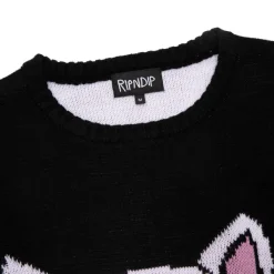 Unisex Ripndip Lord Nermal Flippy Knitty Sweater