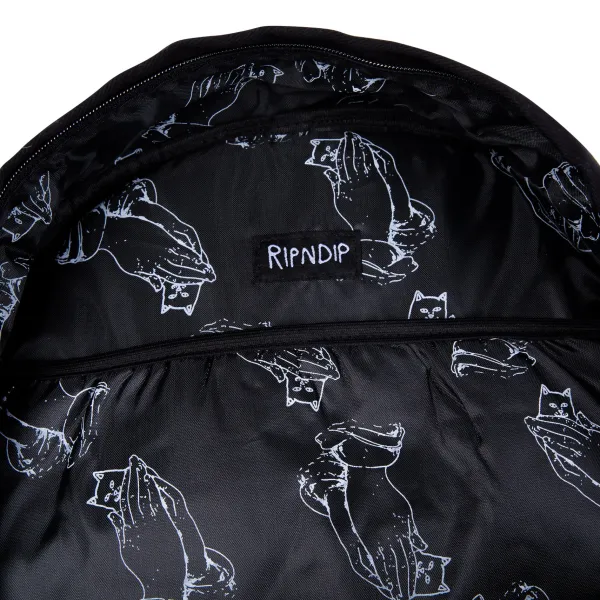 Unisex Ripndip Lord Nermal Velcro Hands Backpack