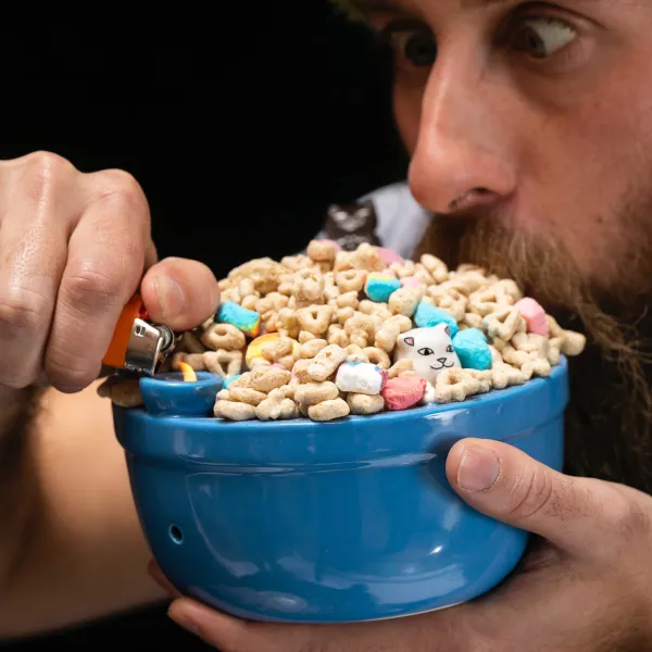 Unisex Ripndip Lord Nermal Wake And Bake Cereal Bowl