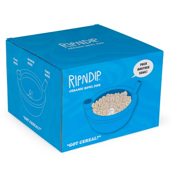 Unisex Ripndip Lord Nermal Wake And Bake Cereal Bowl