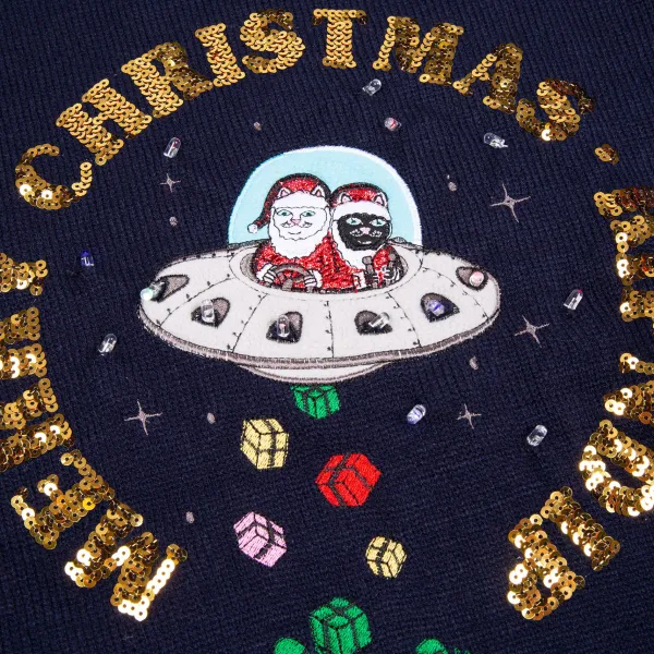Unisex Ripndip Merry Litmas Light Up Sweater