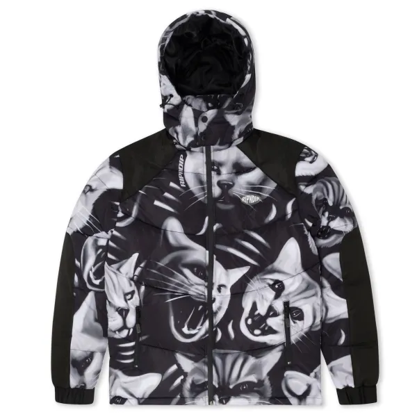 Unisex Ripndip Neon Cat Puffer Jacket
