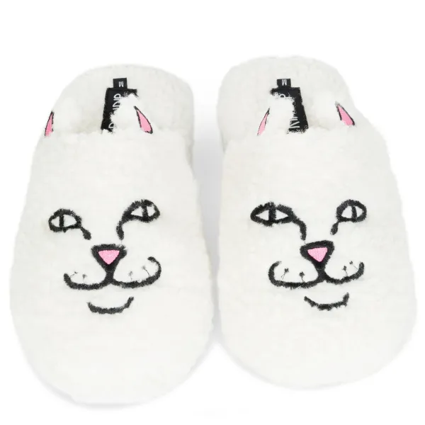 Unisex Ripndip Nerm Face Fuzzy House Slippers