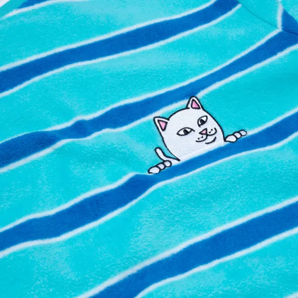 Unisex Ripndip Peeking Nermal Polar Fleece Crewneck