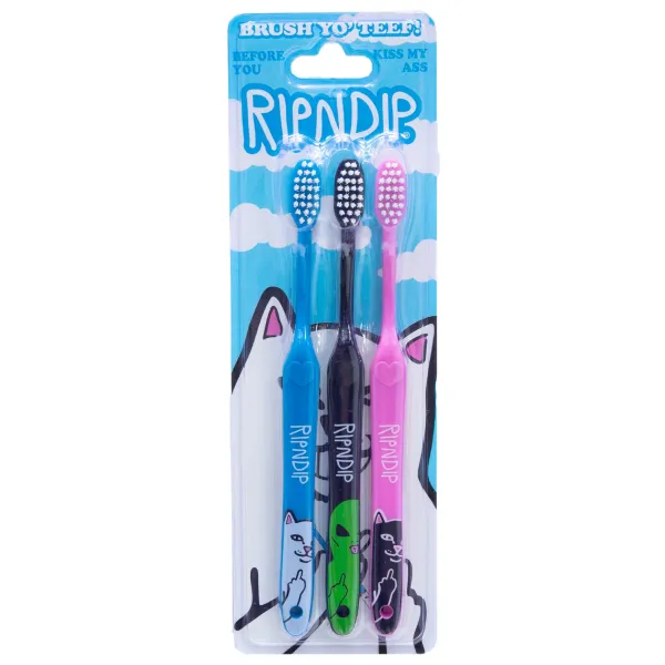 Unisex Ripndip Characters Toothbrush 3 Pack