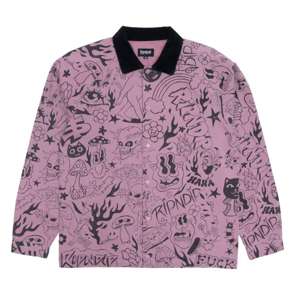 Unisex Ripndip We Don'T Care Coaches Jacket
