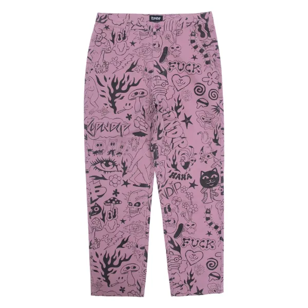 Unisex Ripndip We Don'T Care Twill Pants