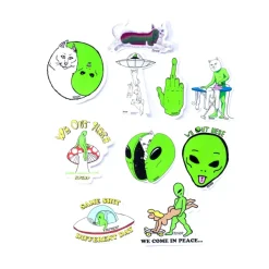 Unisex Ripndip We Out Here Sticker Pack