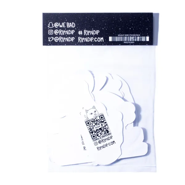 Unisex Ripndip We Out Here Sticker Pack